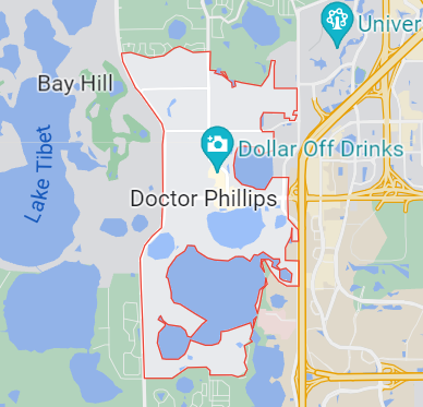 Map of Dr Phillips